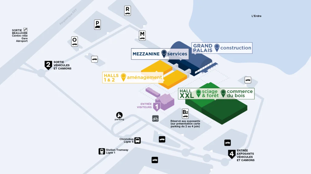 floor plan of the exhibition halls